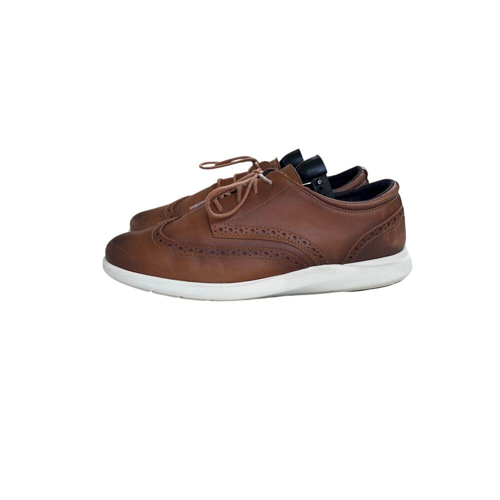 Cole Haan Men's Grand+ Wingtip Oxford Shoes Brown Leather Size 12